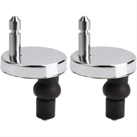 Set mit 2 universellen WC-Deckelbefestigungen, WC-Deckel mit Scharnier, WC-Deckel, Deckelbefestigungen, Ersatzbefestigungen für WC-Sitze, WC-Deckelbefestigung, WC-Sitzbefestigung