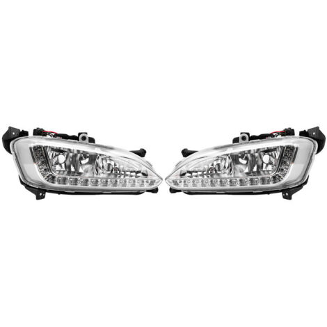 XVX 1 Paar Auto-Tagfahrlicht-DRL-Nebelscheinwerfer-Abdeckung für Hyundai Santa Fe/IX45 2013–2015 (1/5)