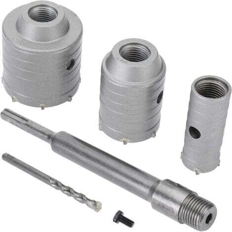 Aiperq SDS Plus Lochsägenbohrer für Beton, Zement, Stein, Mauerwerk – 65 mm, 50 mm, 30 mm (1/4)