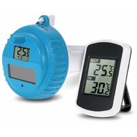 Kabelloses Pool-Thermometer, schwimmendes Pool-Thermometer mit LCD-Display, Wassertemperatur-Messung, Spas, Whirlpools, Aquarium, Fischteiche, Wassertemperatur-Tester