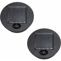 2er-Pack Solarlaternen als Ersatz für Hängelaternen im Freien, LED-Solarlicht-Ersatz mit Batteriekasten, einfach zu installieren, professionell
