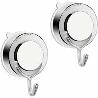 Vakuum-Saugnapfhaken, Saugnapfhaken für Badezimmer, Toilette, Küche, Saugwandhaken, leistungsstarker Handtuchhaken, Duschhaken, Edelstahl (2)