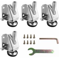 4er-Pack M10-Nivellierfüße, Hochleistungs-Nivellierfüße aus Stahl mit Kontermuttern, verstellbare Möbelbeine M10 für Tische, Schränke, Regale, Möbel FLITI
