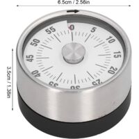 60-Minuten-Küchentimer mit Magnet, visueller Countdown-Funktion und Alarm, für Kochen, Backofen, Klassenzimmer und Zeitmanagement