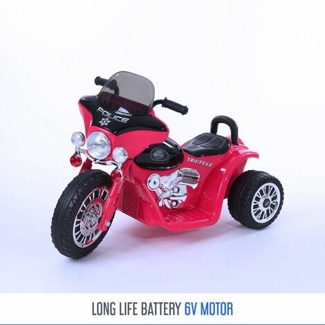 Costway moto électrique enfant, 2 roues auxiliaires antidérapantes,  batterie 12v, phare à led et musique, 3-5 km/h, véhicule électrique pour  enfants 37-95 mois, charge max 25kg - Conforama
