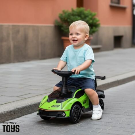 Trotteur Voiture Bébé Garçon Voiture Porteur Enfant Lamborghini 1-3 Ans - 3 En 1 (poussette