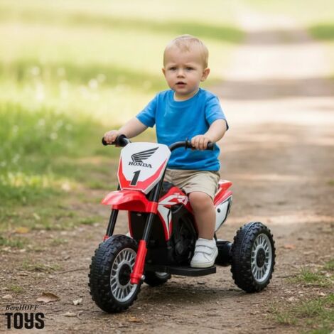 Moto Électrique 3 Roues pour Enfants 3+ Ans 6V 3km/h DREAMADE-avec Musique Klaxon-Charge 30KG