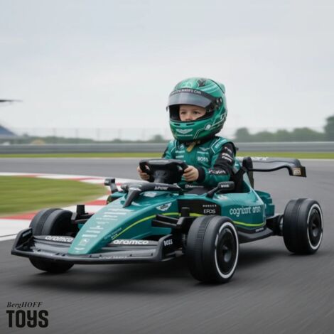 T-Shirt Enfant Aston Martin F1 2025 - Fernando Alonso - Vert Équipe - Réplique Officielle