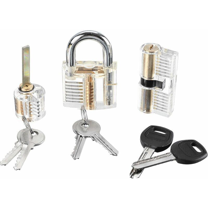 Kit de Crochetage-Lockpicking, 15pcs Trousses à outils de