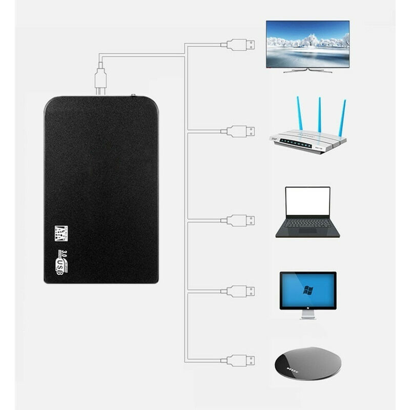 Disque Dur Externe SSD Portable de Haute Vitesse, USB 3.0 Type-C, 16 To, 1  To