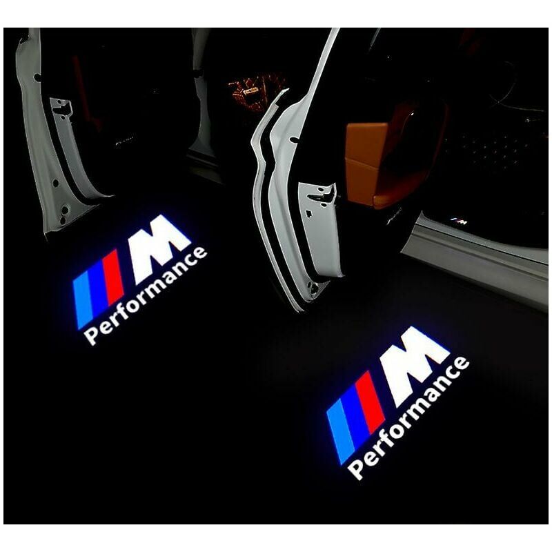 4Pcs Projecteur LED Logo de porte de voiture BMW plusieur série