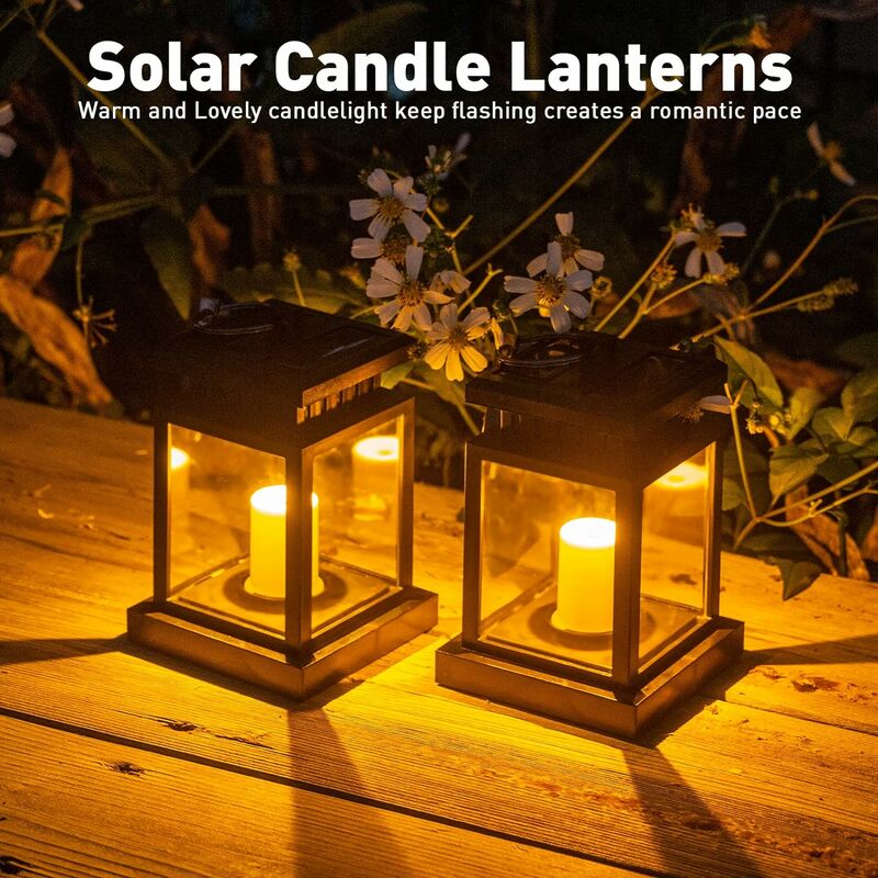 Lanternes solaires extérieures de bougies  Bougie solaire allume le  jardin-Lanterne solaire extérieure-Aliexpress