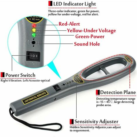 MD920 Détecteur De Métaux Souterrain Détachable Haute Sensibilité Trésor  Outil De Détection De Métaux Dorés Grand Écran Daffichage LCD Rétroéclairé  Du 44,04 €