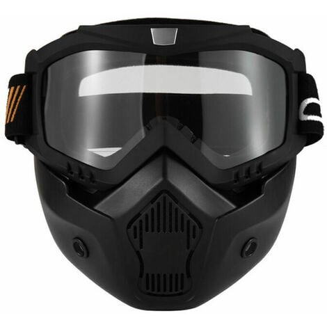 Masque de protection contre le froid amovible - pour casque jet moto ski  snow