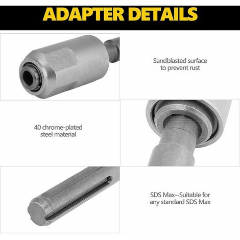 Accessoire pour perceuse type Adaptateur SDS RS PRO pour SDS et SDS+