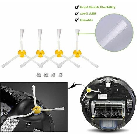 For iRobot Roomba 600 605 606 610 614 620 660 630 651 650 670 690 680 698  Hepa Filter Main Side Brush Parts Vacuum Cleaner Kits