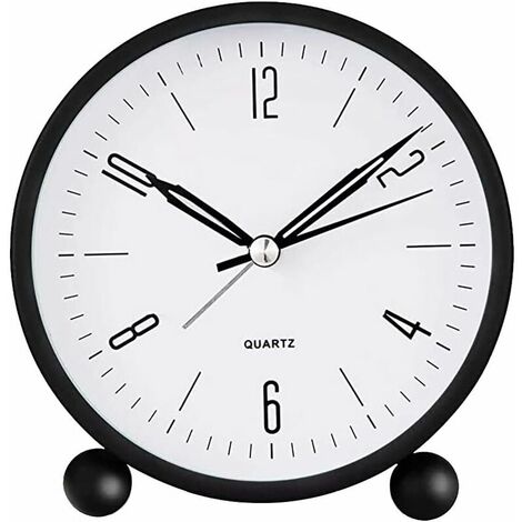 Horloge de bureau de nuit noire