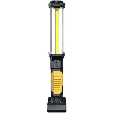 Baladeuse LED Rechargeable, Lampe de Travail Portable LED Lampe Aimantée  1800mAh Batterie , Crochet et câble de