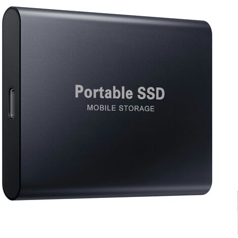 Extension et mise à niveau Disque SSD mobile Disque SSD portable 12 To  (Noir)