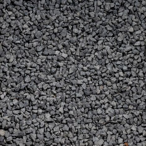 Gravier basalte noir/gris concassé 8-11 mm – Big bag 500 kg (10 m²) – Pour aménagements extérieurs et intérieurs