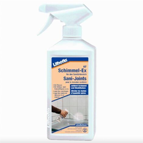 Lithofin – Nettoyant joints salle de bains 500 ml – Élimine moisissures et taches noires – Efficace sur céramique et silicone – Détergent pour carrelage (1/2)