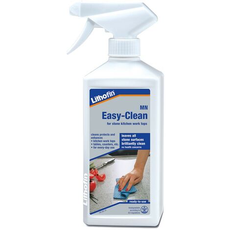 Lithofin – Nettoyant plans de travail en pierre 500 ml – Spray facile à utiliser pour marbre et granit – Entretien quotidien des surfaces naturelles