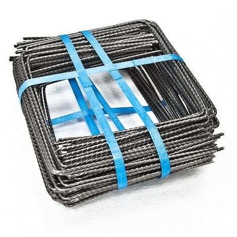 Agrafe géotextile en acier 20x20 cm – Fixation durable pour géotextiles et films de paillage – Installation facile dans tous types de sols