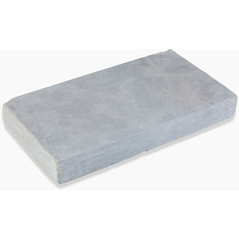 Margelle de piscine Pierre Naturelle Atlas - 61x33x7,5 cm - Bord droit - Gris