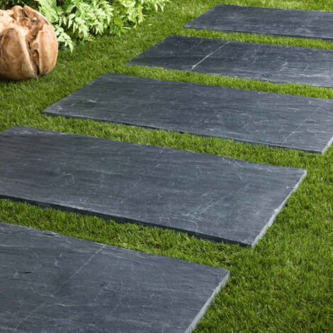 Pas Japonais Ardoise Naturelle - 100x50 cm - Gris