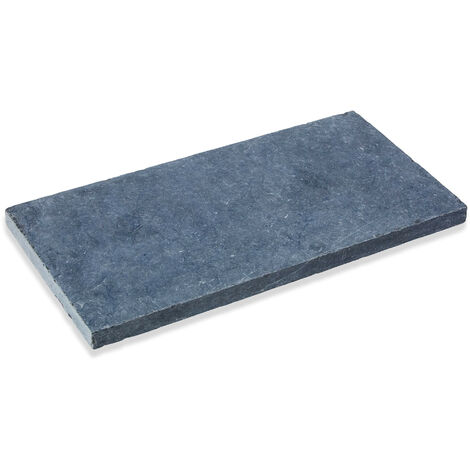 Margelle de piscine Pierre Naturelle Vietnam - 60x30x3 cm - Bord droit - Bleu (1/2)