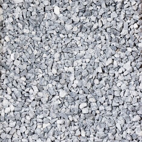Gravier décoratif marbre bleu gris 8-16 mm – Sac 20 kg – Finition concassée pour allées et aménagements extérieurs