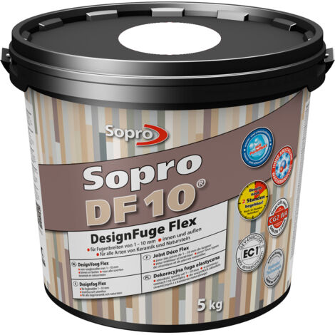 Sopro Mortier à joint pour carrelage de sol et mural Sopro DF 10 Flexible blanc n° 10 5kg Blanc