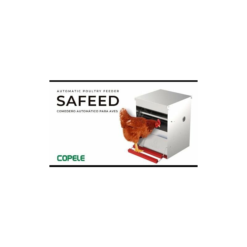 Mangeoire anti-nuisibles Copele Safeed 30 kg pour 15 volailles