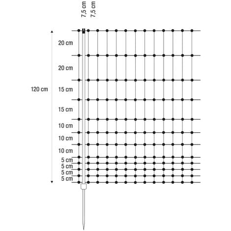 Filet volaille électrifiable, 1.20 x 50 m