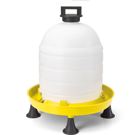 Abreuvoir sur pied 15L – Plastique durable – Facile à monter – Pour basse-cour et poulailler – Possibilité de suspension – Chick'A
