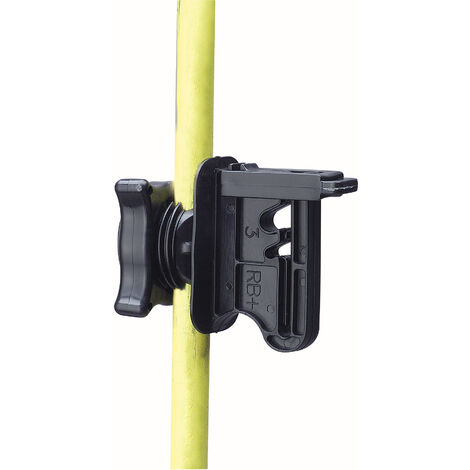 Beaumont – Lot de 25 isolateurs universels pour poteaux 6-13 mm – Ajustement facile – Pour fil et ruban – Électrificateur, conducteur et isolateur de clôture