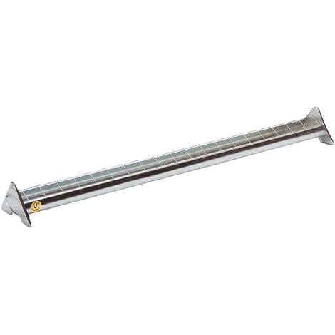 Mangeoire en acier galvanisé à grille mobile 100 cm pour 40 poussins