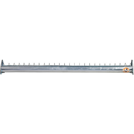Mangeoire en acier galvanisé à grille mobile 100 cm pour 40 poussins