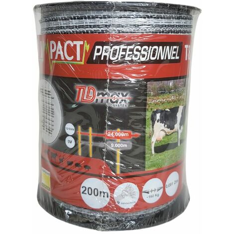 Horizont – Ruban Impact T8 200 m – Largeur 8 mm – 9 conducteurs – Traitement anti-UV 3 ans – Charge de rupture 160 kg (1/3)
