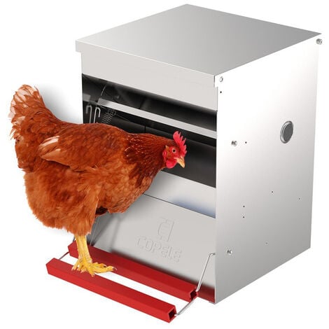 Mangeoire anti-nuisibles 12 kg pour 6 poules