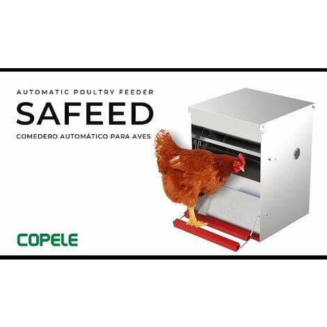 Mangeoire anti-nuisibles 12 kg pour 6 poules