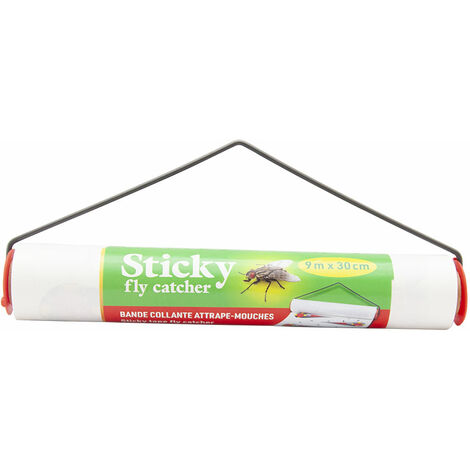 Bande attrape-mouches collante Sticky, 9m x 30cm