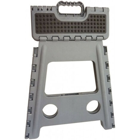 Siège pliant Grip – Support antiglisse – Charge maximale 100 kg – Dimensions L 28,5 x l 21,5 x h 39 cm – Conforme norme EN 14183:2003