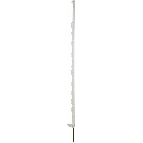 10 piquets blancs plastique 138 cm (1/4)