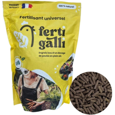 Fertilisant 100 % naturel fientes de poules 1 kg FERTIGALLI