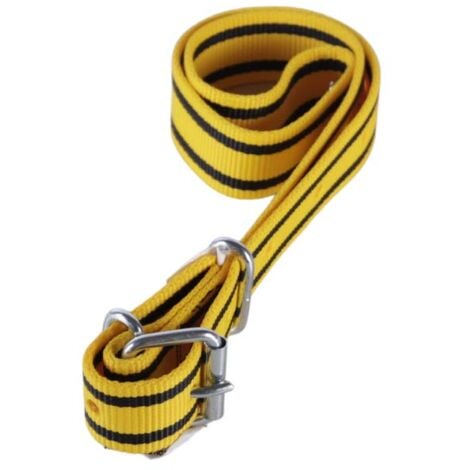 Collier en nylon pour vache pour passant d'identification jaune et noir