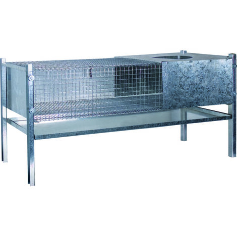 Chick'A – Cage d'élevage pour 150 poussins et cailles – Bac récupérateur – Dimensions 100x60x50 cm – Montage facile