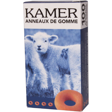 Anneaux de gomme orange par 100