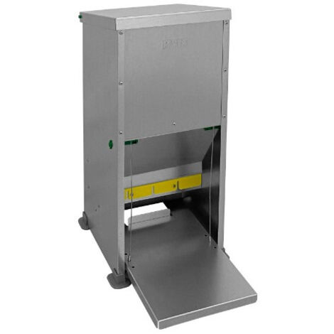 Mangeoire Anti Nuisible Volailles Alma Basica Tôle Galvanisée 11l - River Systems