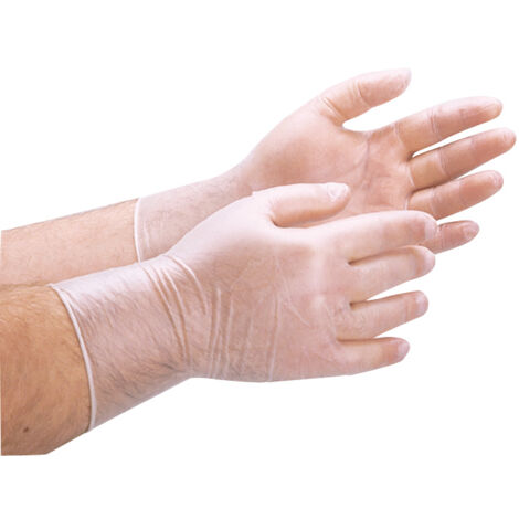 100 gants en vinyle taille XL